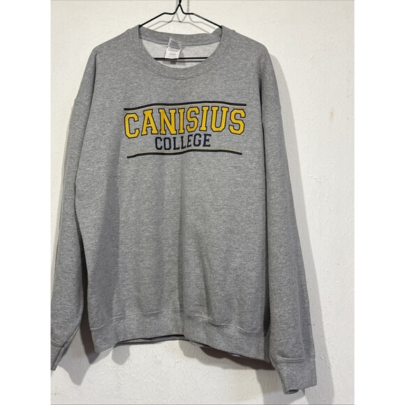 Vintage Men’s Large Gray Crew Neck Canisius College Sweatshirt - Picture 1 of 4